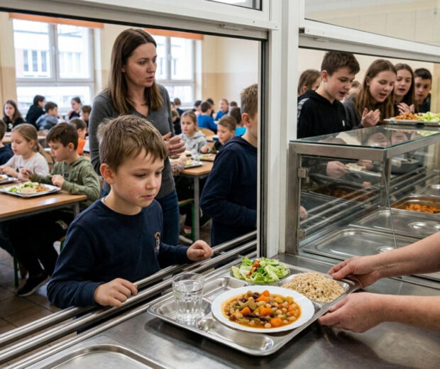 Radni PiS krytykują dietę planetarną w szkołach. “Dzieci chodzą głodne i wracają głodne do domu”